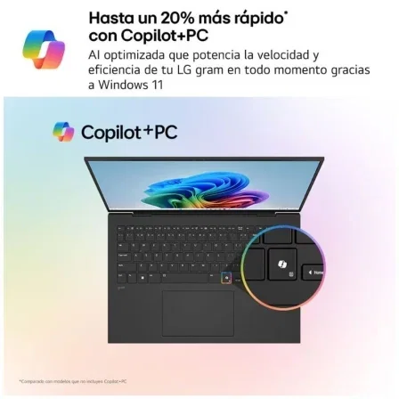 LG gram Pro 16Z90TS-G.AU99BN Portátil 16" WQXGA Intel Core Ultra 9-288V 32GB RAM 1TB SSD Windows 11 Gris LG gram Pro 16Z90TS-G.AU99BN Portátil 16" WQXGA Intel Core Ultra 9-288V 32GB RAM 1TB SSD Windows 11 Gris